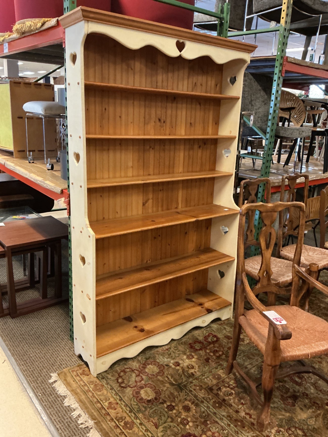 Cottage Style Display Bookcase (48x12x80)