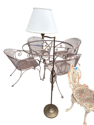 Brass Swing Arm Floor Lamp