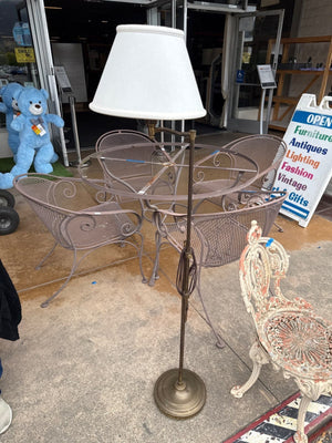 Brass Swing Arm Floor Lamp