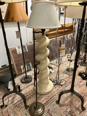 Brass Swing Arm Floor Lamp