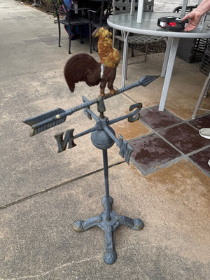 Cast Iron Rooster Weathervane
