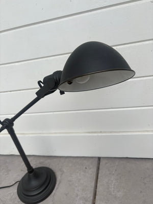 Matt Metal Restoration Hardware desk lamp 15" H x 30" W
