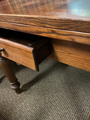 Transitional Farmhouse/Tuscan-Style Extension Dining Table 57"x34" — opens to 57"x68"