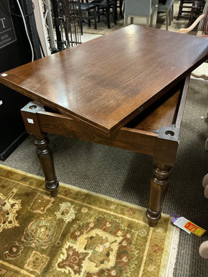 Transitional Farmhouse/Tuscan-Style Extension Dining Table 57"x34" — opens to 57"x68"