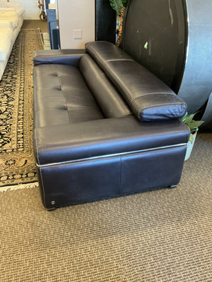 Natuzzi Italia Avana Contemporary Leather Sofa prices 95" W.