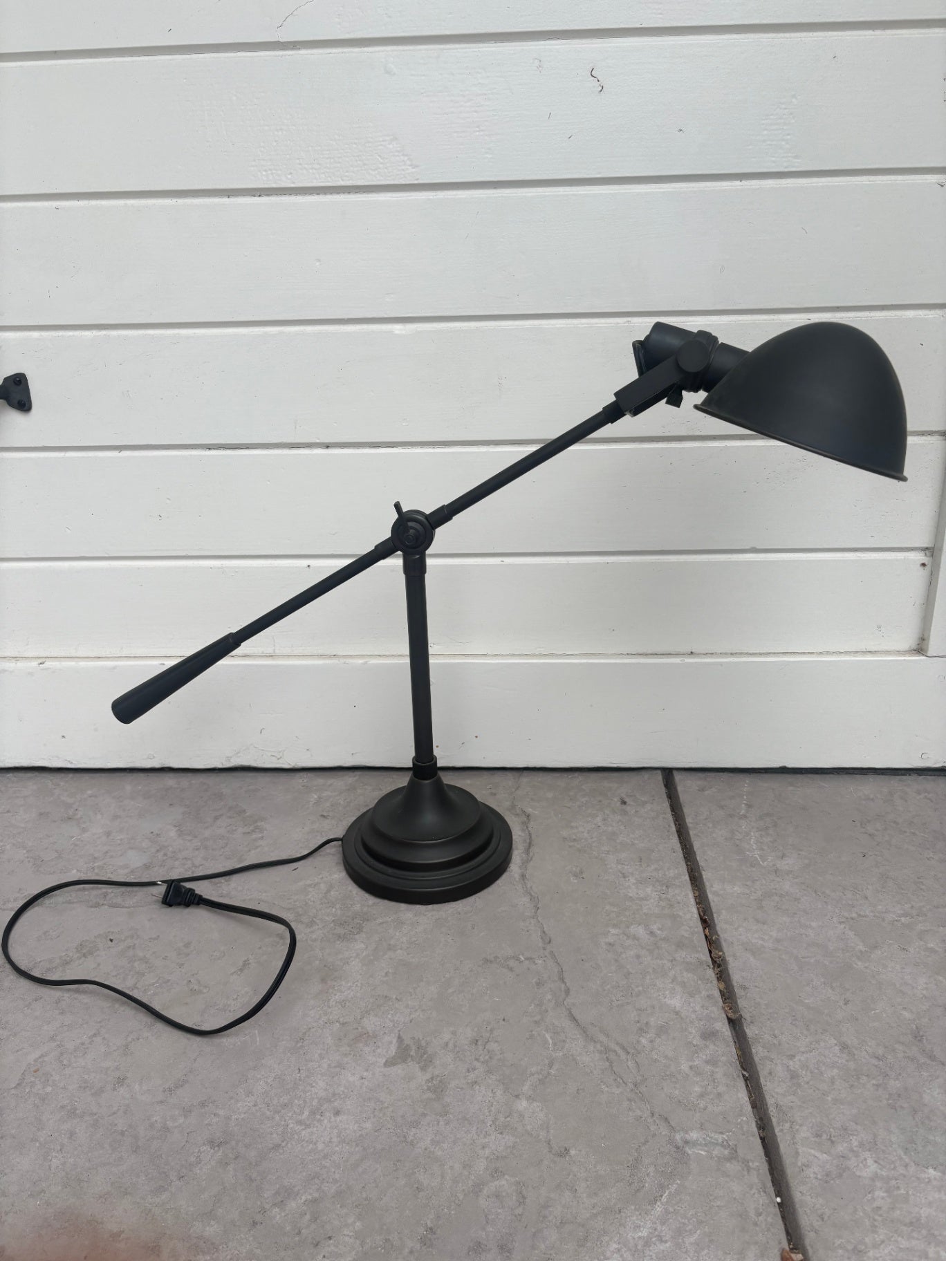 Restoration Hardware Matt Metal Desk Lamp 15" H x 30" W