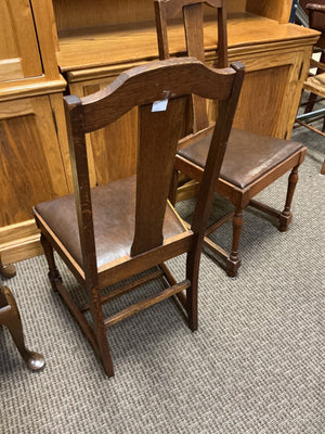 Oak Dining Chairs (pair)