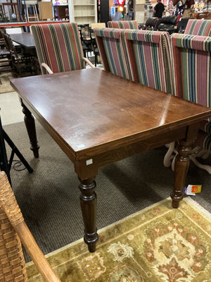 Transitional Farmhouse/Tuscan-Style Extension Dining Table 57"x34" — opens to 57"x68"