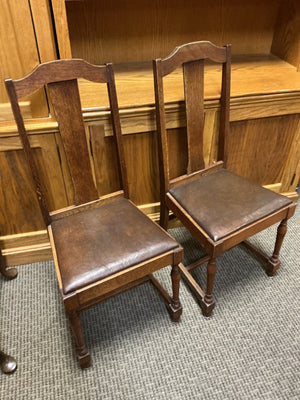 Oak Dining Chairs (pair)