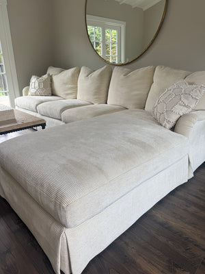 Sofa with Chaise 42' D x 10.5 L  with 84" chaise