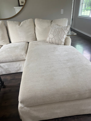 Sofa with Chaise 42' D x 10.5 L  with 84" chaise