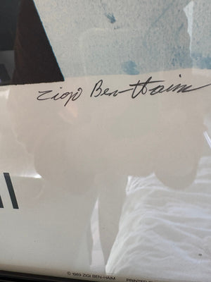 Zigi Ben-Haim signed poster 27 " x 39"