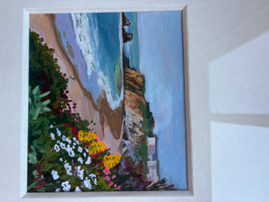 Laguna landscape with daisies