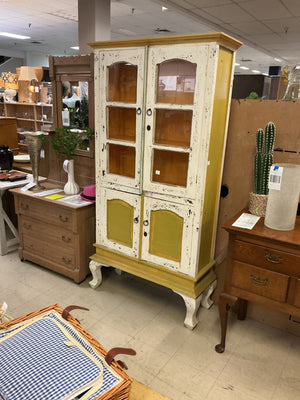 Rustic Distress Chippy Painted Hutch (36x74)