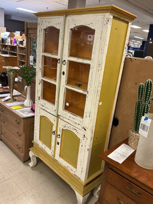 Rustic Distress Chippy Painted Hutch (36x74)