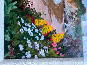 Laguna landscape with daisies