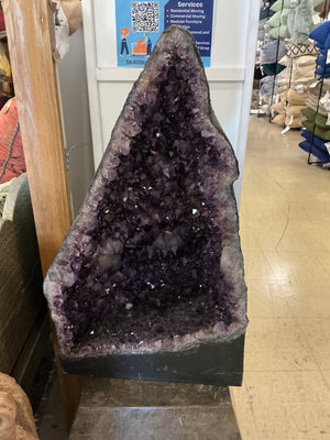 Brazilian Amethyst Cathedral Crystal Geode – 26.5" H, 52 lbs