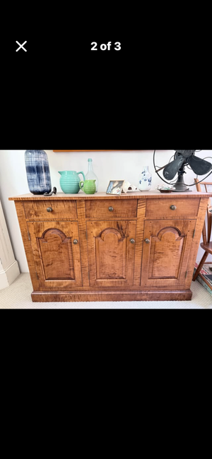 D. R. Dimes Tiger Maple Buffet 35x 53x 15
