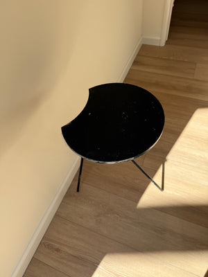 Small Black Moon Side Table Hight 22” x 22” x 16”
