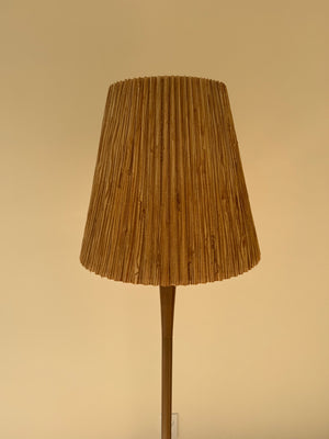 Mid-Century Modern Wooden Floor Lamp 59 inches tall