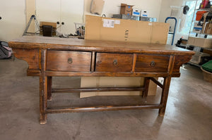 Chinese Altar Table 75” x 20” x 33”