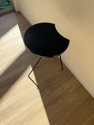 Small Black Moon Side Table Hight 22” x 22” x 16”