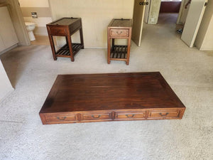 Chinese Hardwood Modular Partner Desk,56 7/8 X 29 1/4 X 32 1/2 high