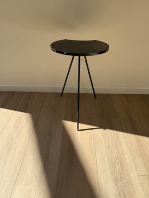 Small Black Moon Side Table Hight 22” x 22” x 16”