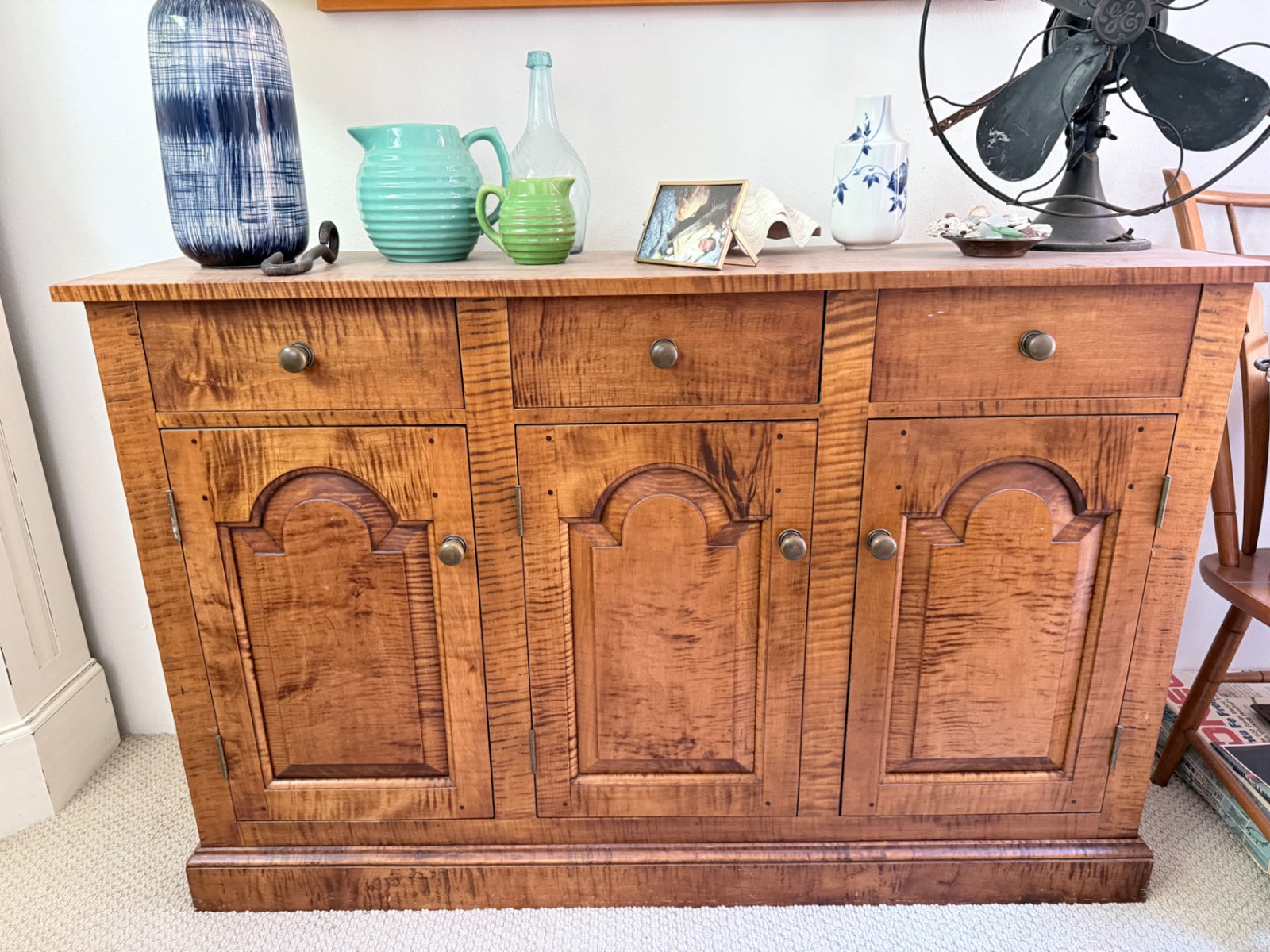 D. R. Dimes Tiger Maple Buffet 35x 53x 15