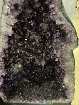 Brazilian Amethyst Cathedral Crystal Geode – 26.5" H, 52 lbs