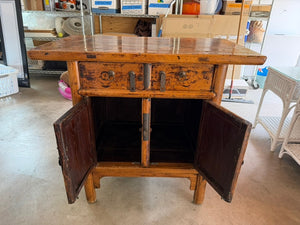 Asian Wood Cabinet 40 x 24 x 36