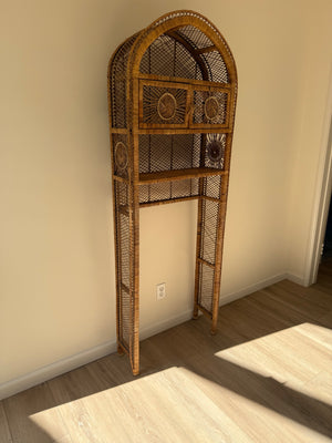 Vintage Rattan bathroom storage 74 x 9 x 28