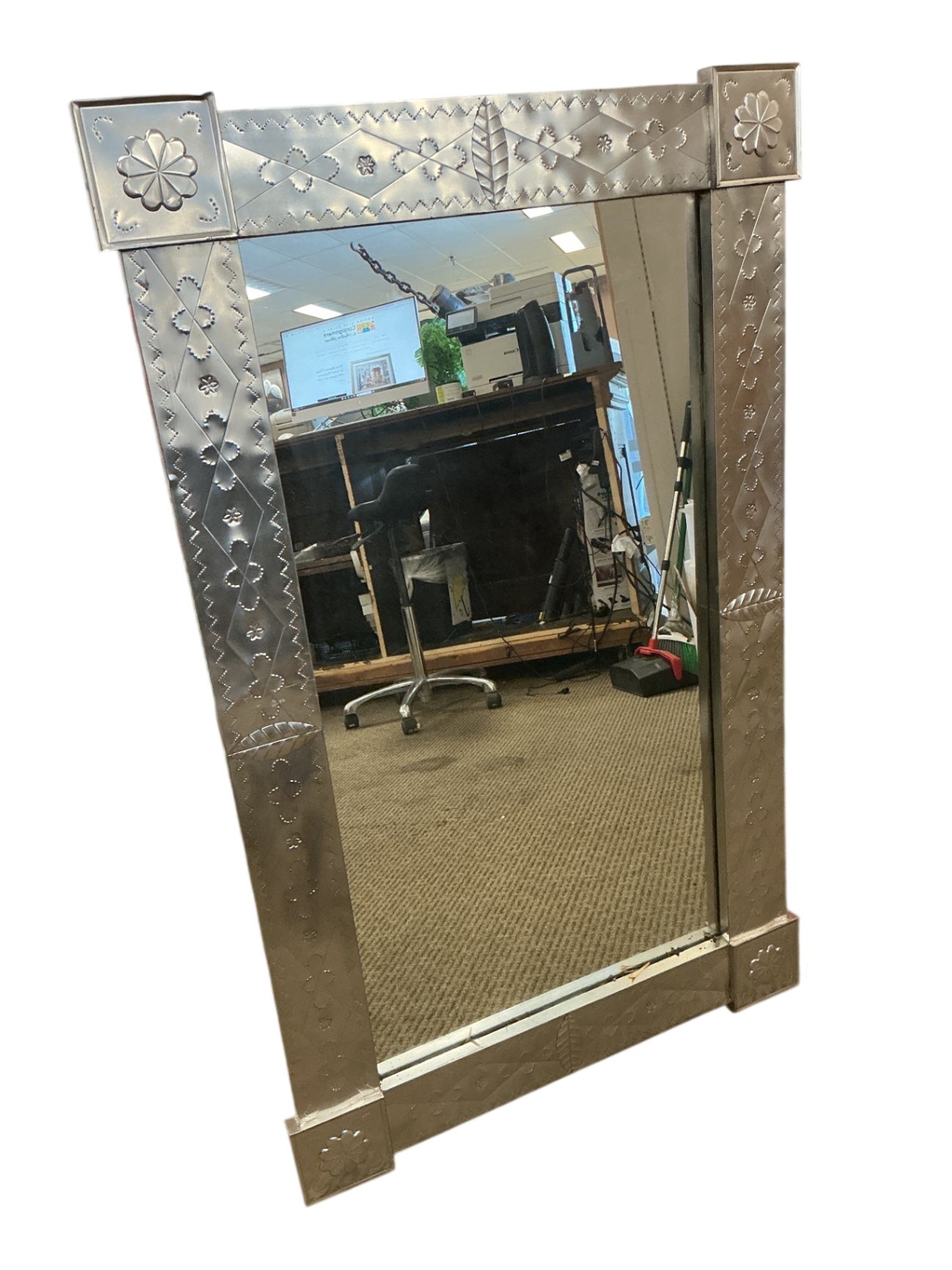 Mexican Tin Mirror 30 x 48