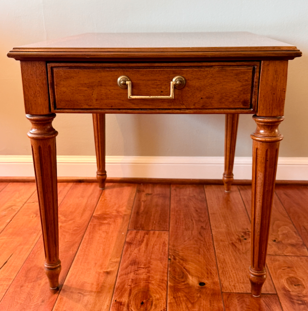 Bernhardt lacquered side-table 23"W x 29"D x 22.5"H