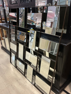 Modern Multi Faceted Mirror (9" x 59")