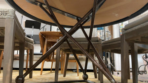 Granite Table with Metal Base 30.5in x 53in