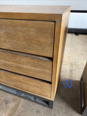 Pair of wood nightstands