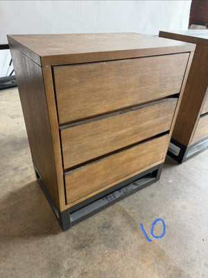 Pair of wood nightstands