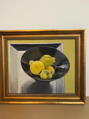 Inga Elstrout Signed Still Life Painting with Quince