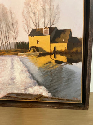 "The Old Mill" 13 in H x 13 in W