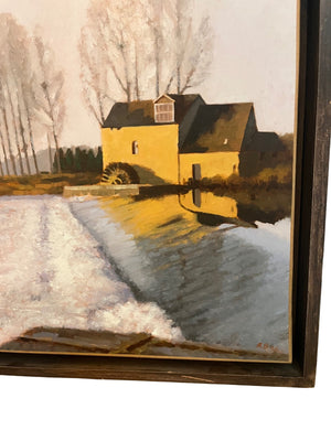 "The Old Mill" 13 in H x 13 in W