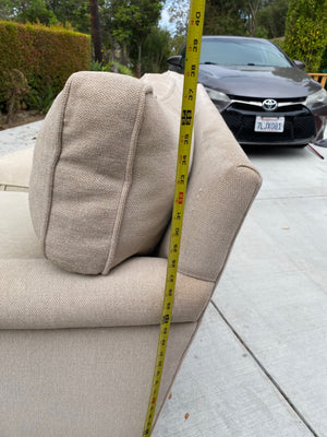 Beige Upholstered Sofa 98x38x34 