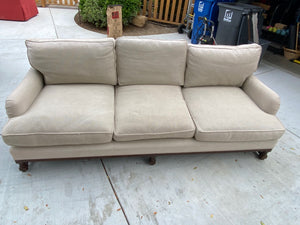 Beige Upholstered Sofa 98x38x34 