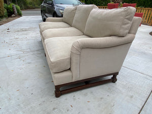 Beige Upholstered Sofa 98x38x34 