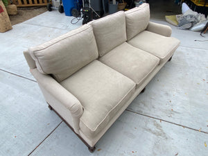 Beige Upholstered Sofa 98x38x34 