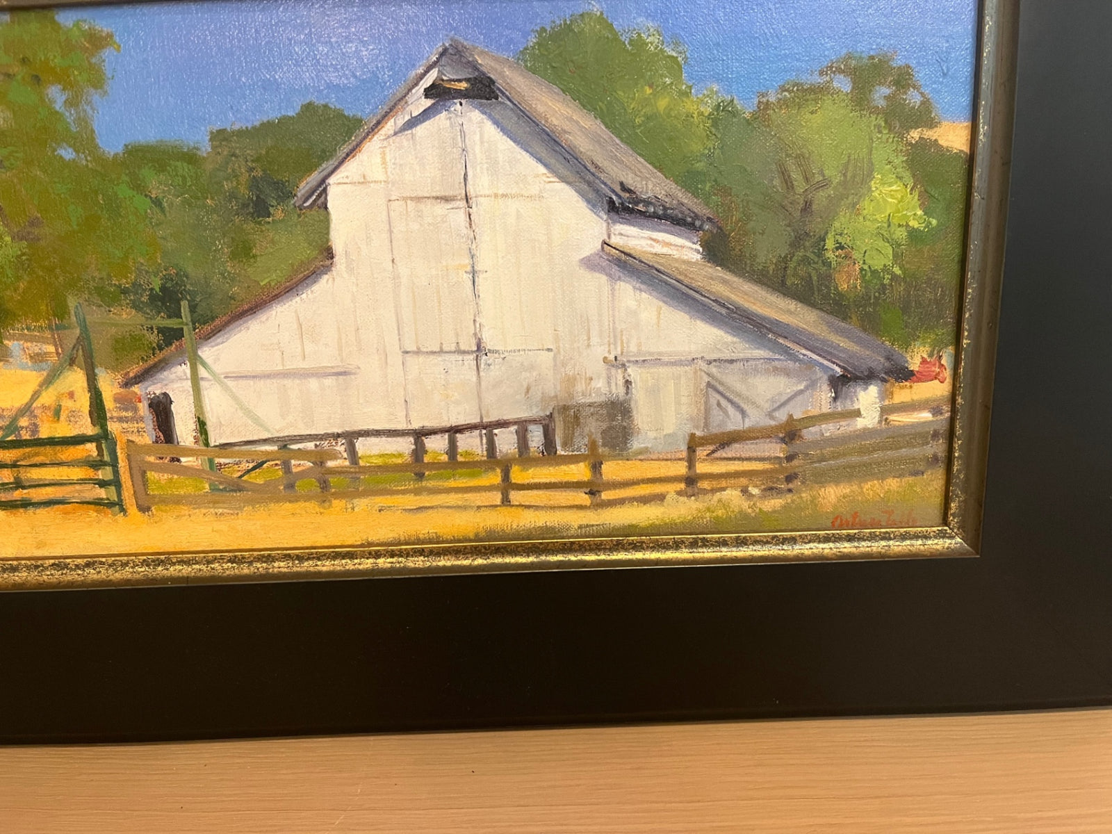 Arturo Tello, Painting Sedgwick Barn 14x22