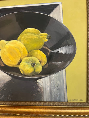 Inga Elstrout Signed Still Life Painting with Quince