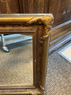 French Rococo Revival 1940’s Gilded Mirror 18x24