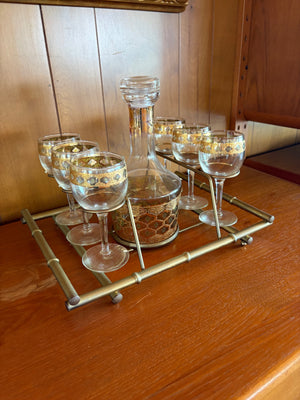 Midcentury cocktail set