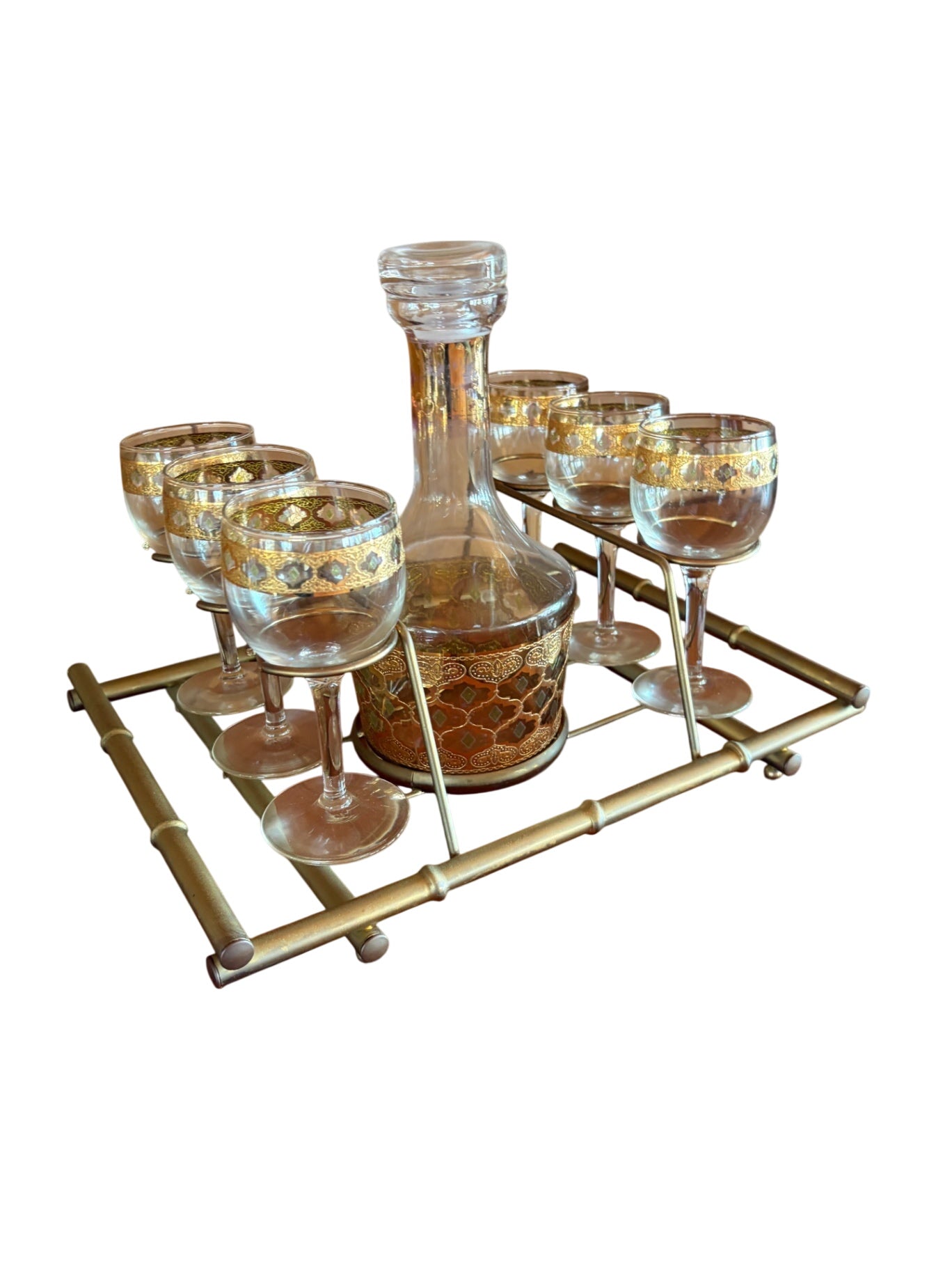 Midcentury cocktail set
